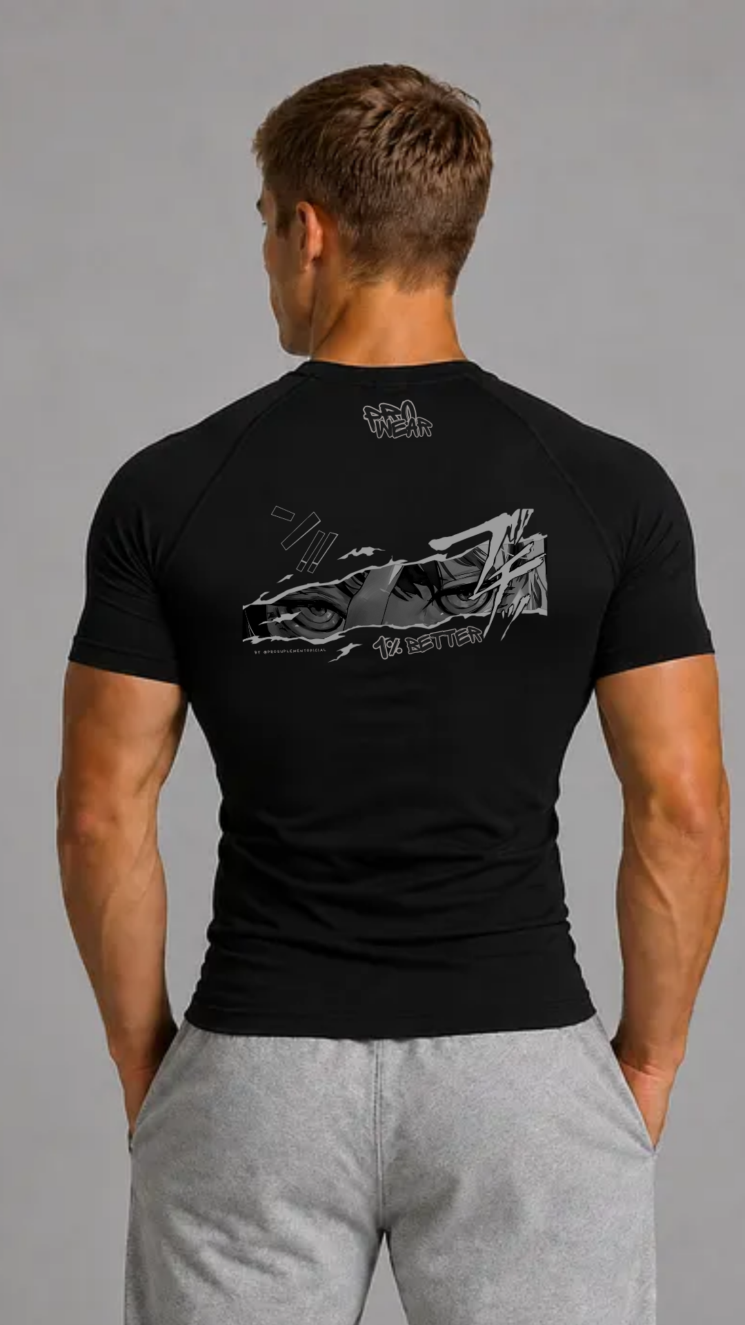 Camisa de compressão PRO WEAR estampa Shadow Warrior