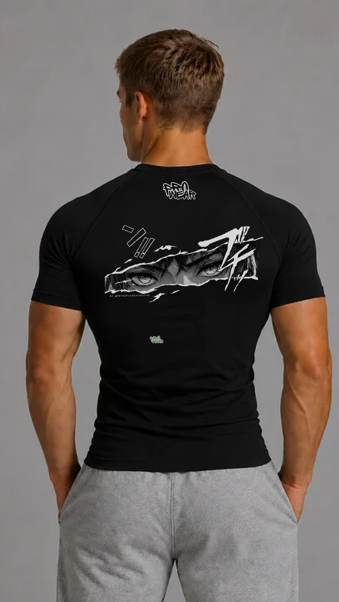 Camisa de compressão PRO WEAR estampa Anime Eyes