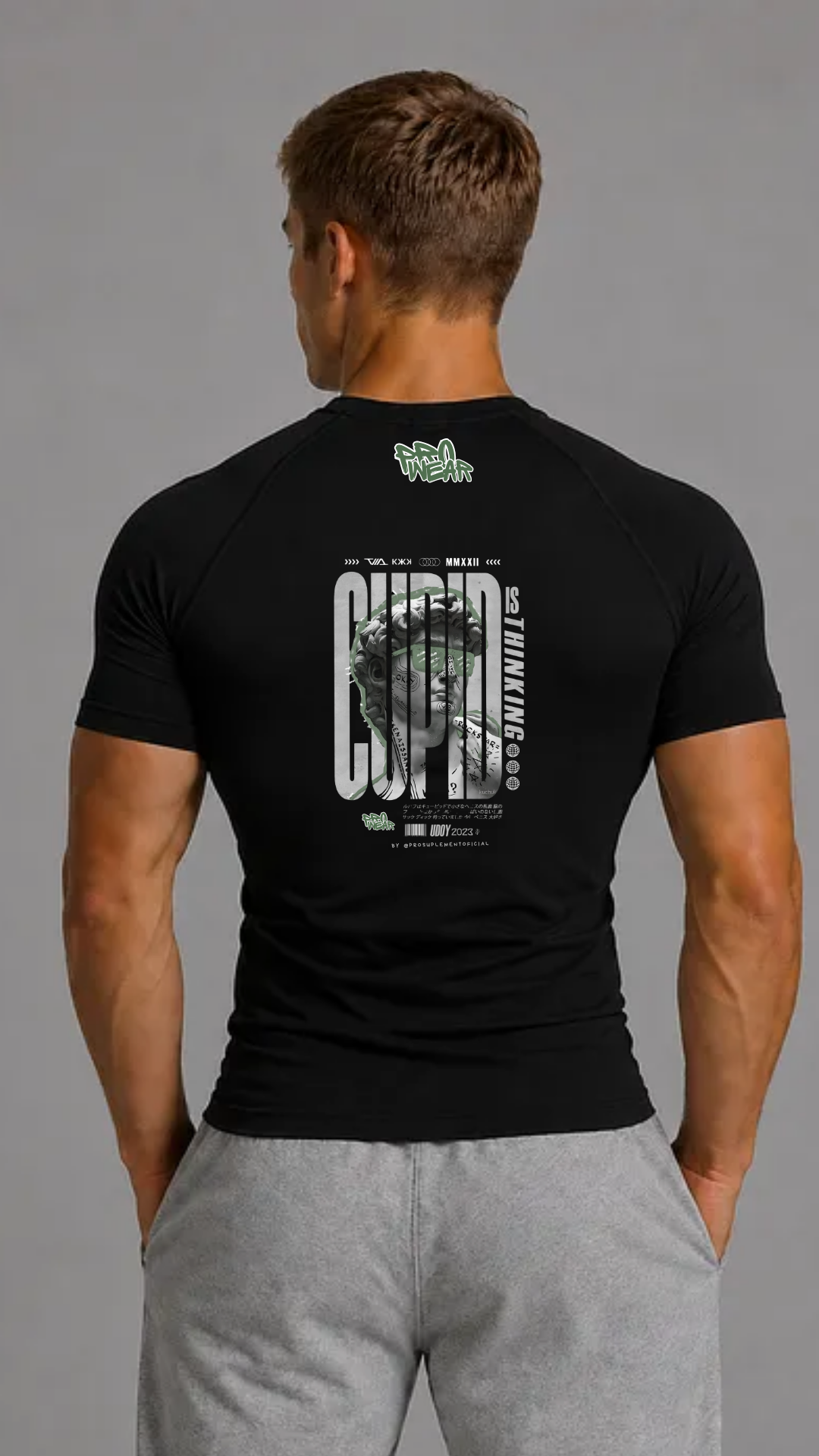 Camisa de compressão PRO WEAR estampa Dark Strength